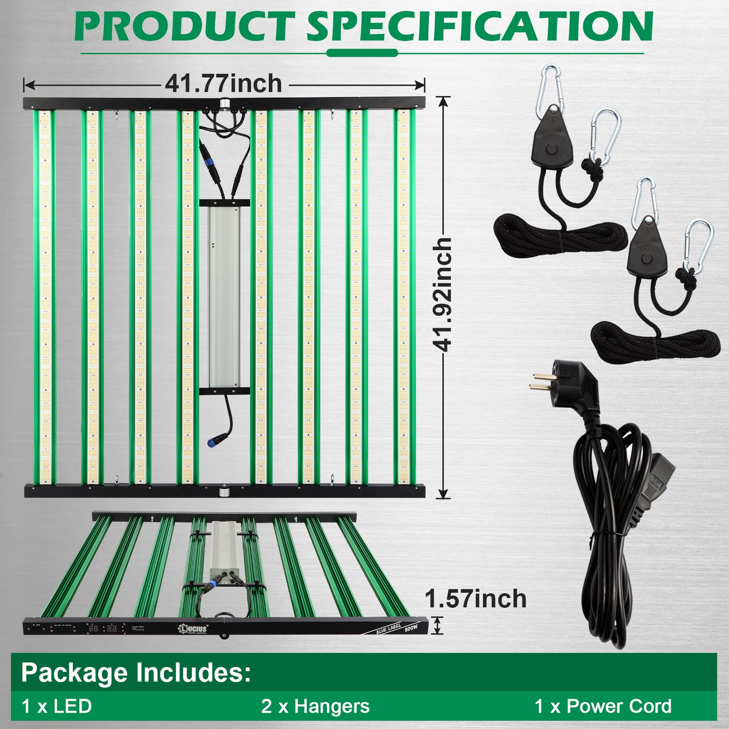 840W Samsung LM301H EVO LED Grow Light +UV+lR | Lucius Blue label