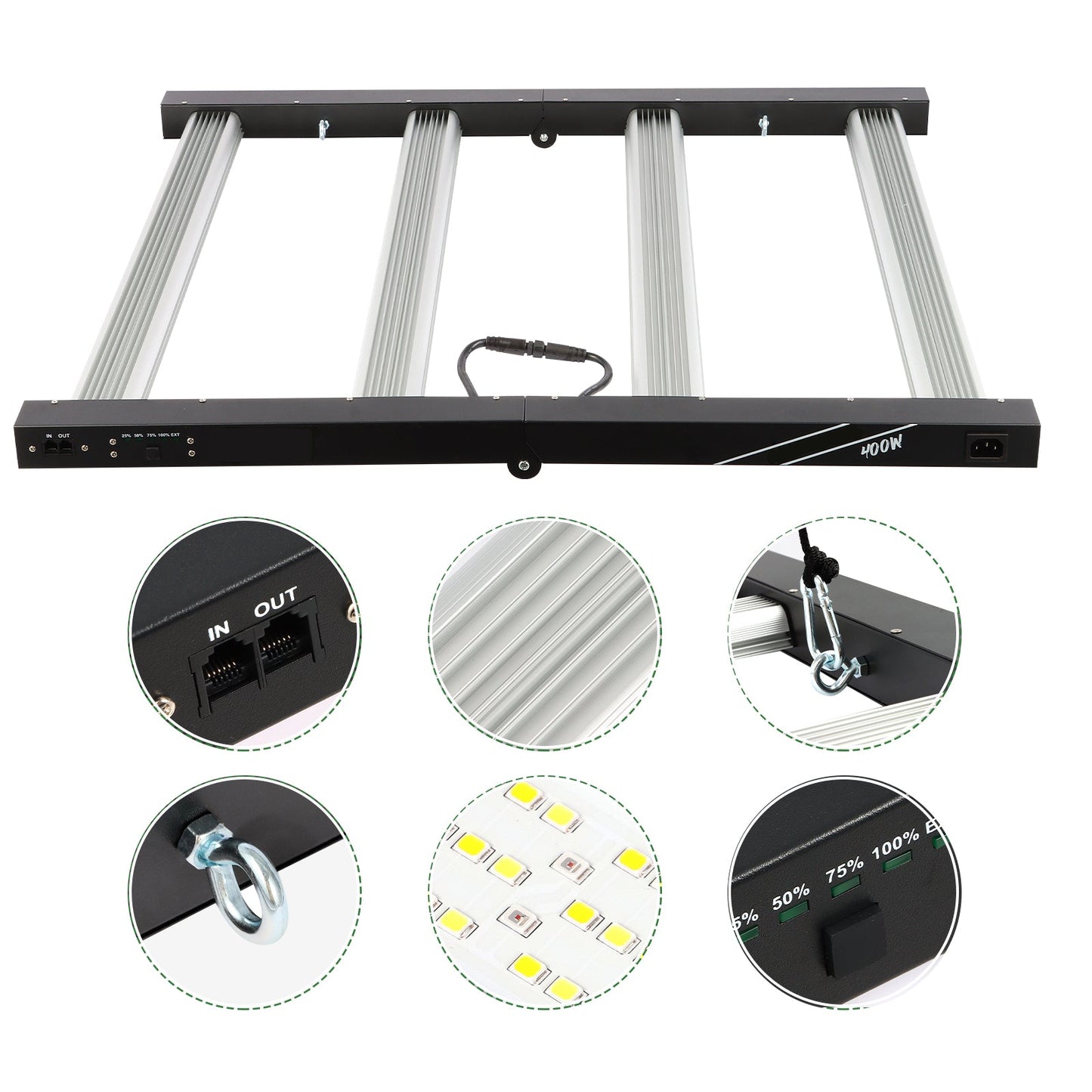 400W Samsung LM281B LED Grow Light