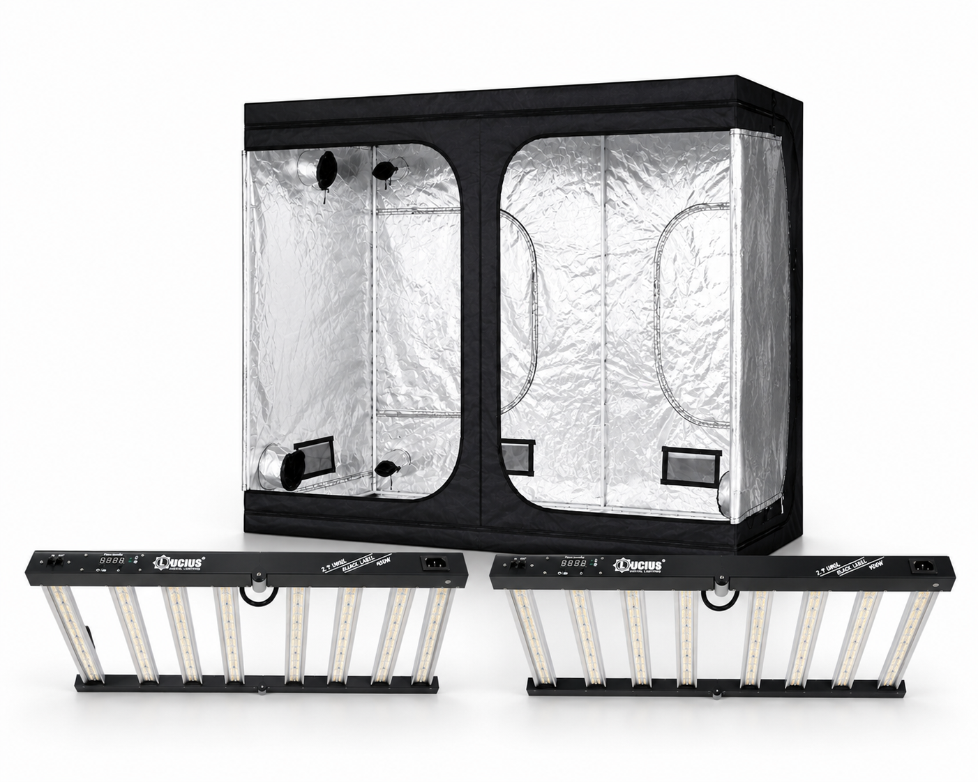 800W Grow Tent Kit (2.4mx1.2mx2m)