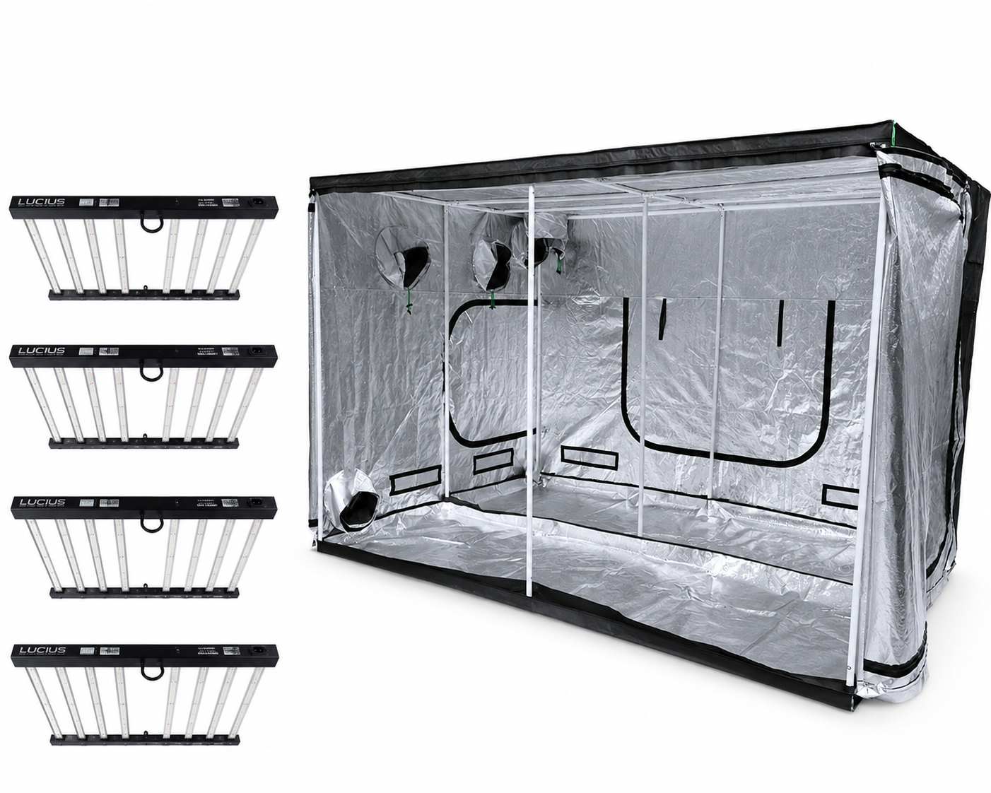 4000W LED Kingpin Grow Tent Kit (3mx3mx2m)