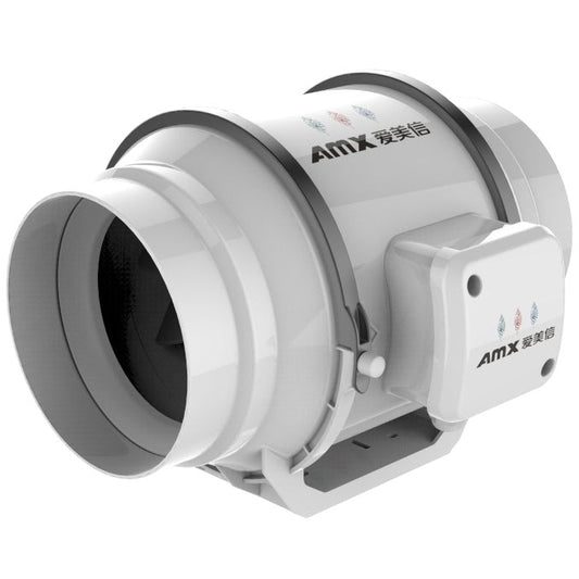 AMX 150mm Mixed Flow Inline Duct Ventilator Fan (6")