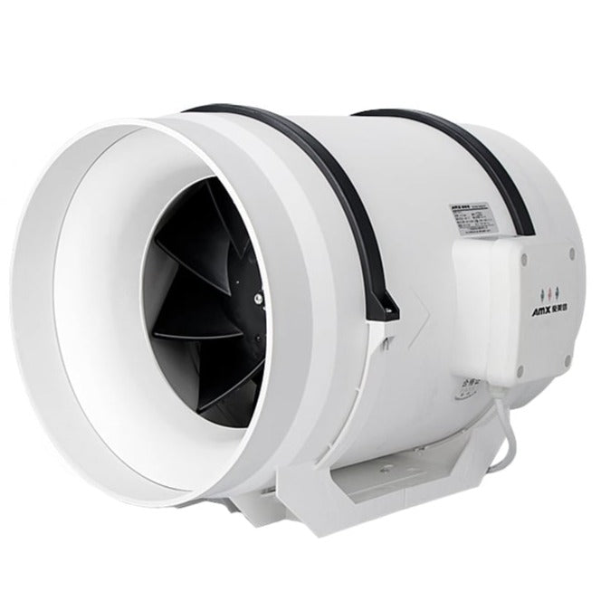 AMX 200mm Mixed Flow Inline Duct Ventilator Fan (8")