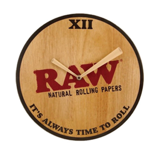 Raw Wooden Clock - 30cm