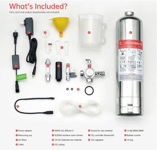 Chihiros CO2 Generator Kit 2.5L Mobile app control