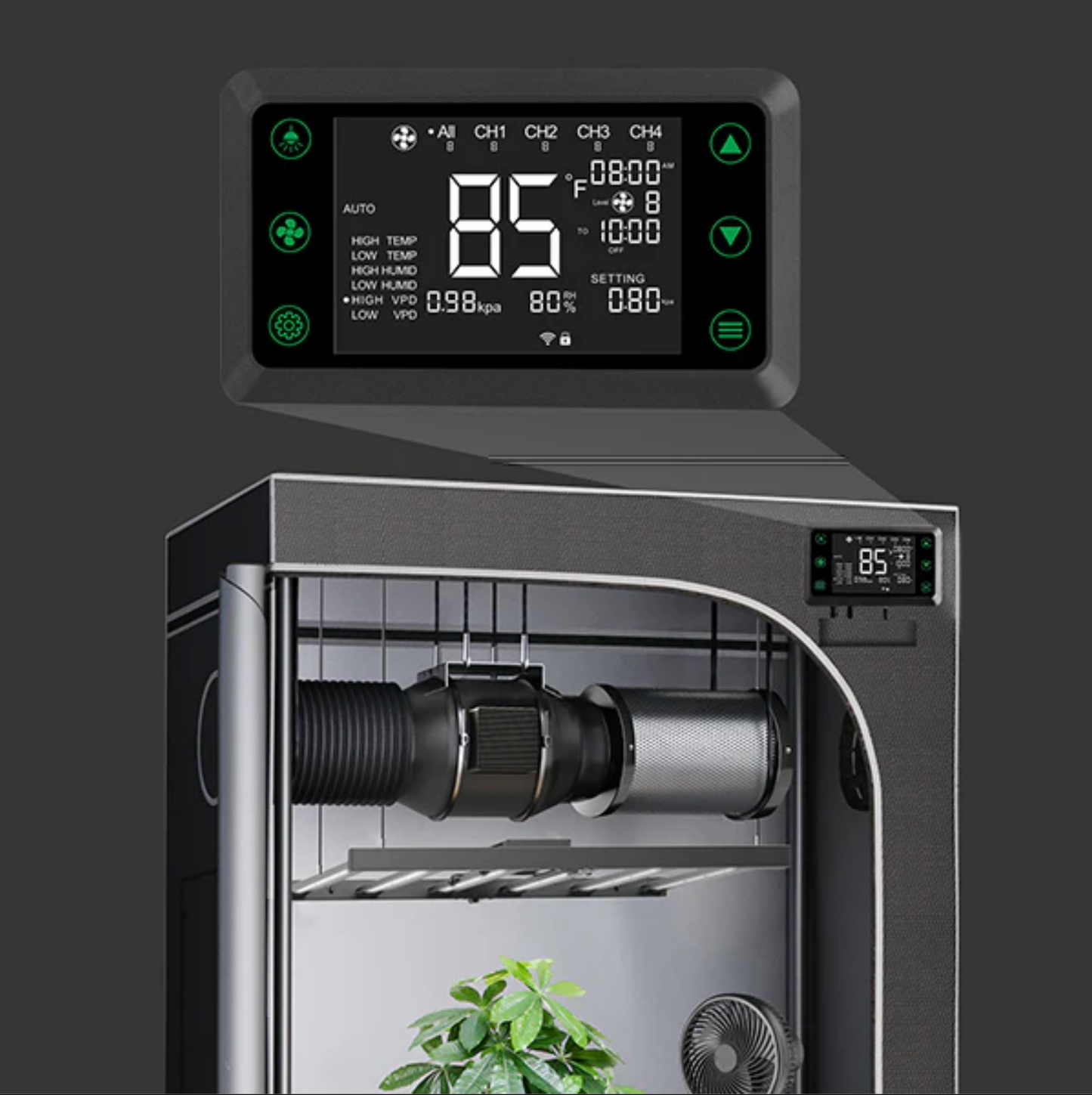 VORTEXFLOW PRO Smart Controller – Intelligent Climate & Grow System Automation