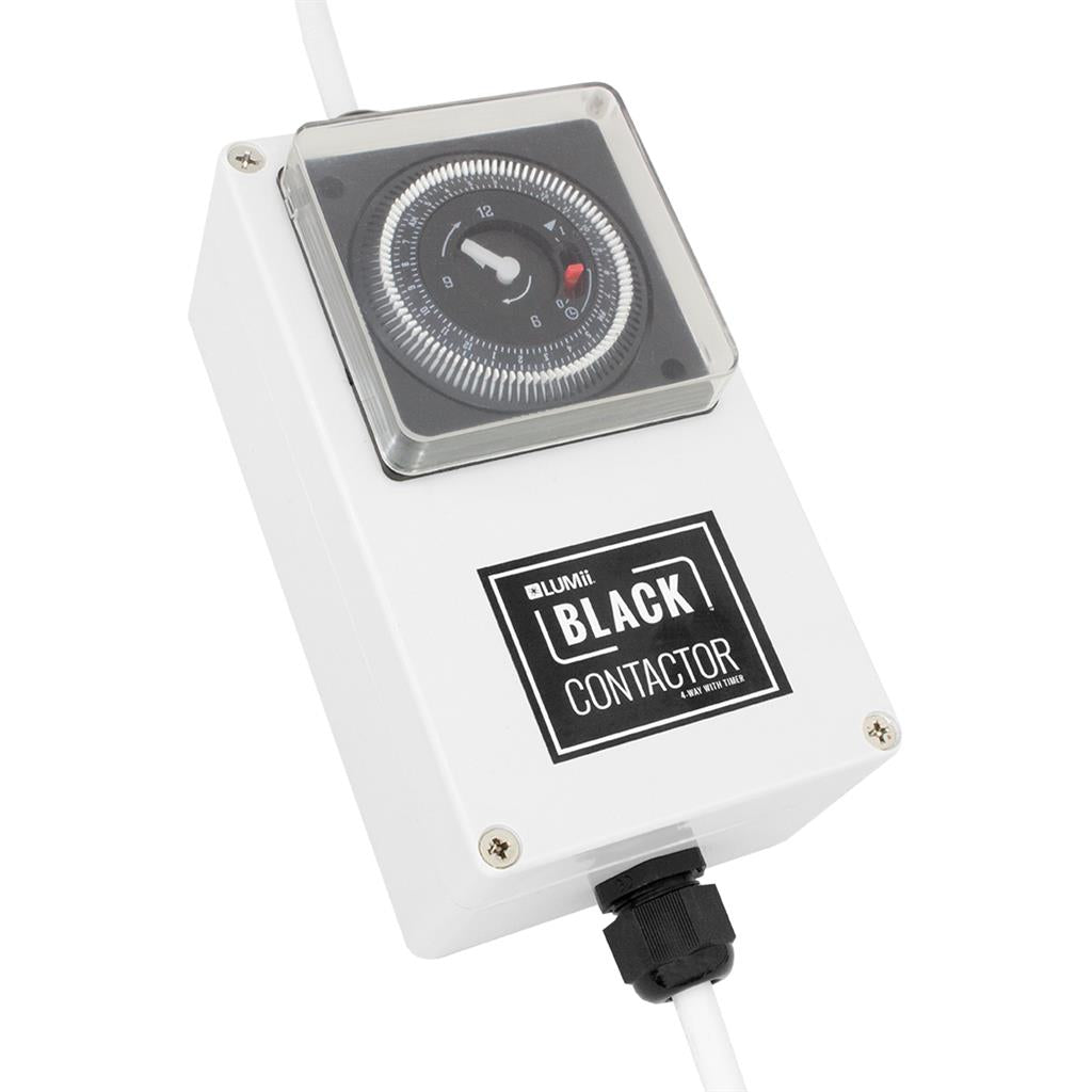 LUMII Black 5-way contactor timer