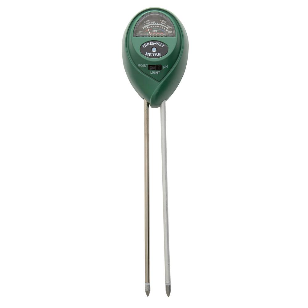 3-way Moisture, Light and Ph Meter | Soil Tester for plants