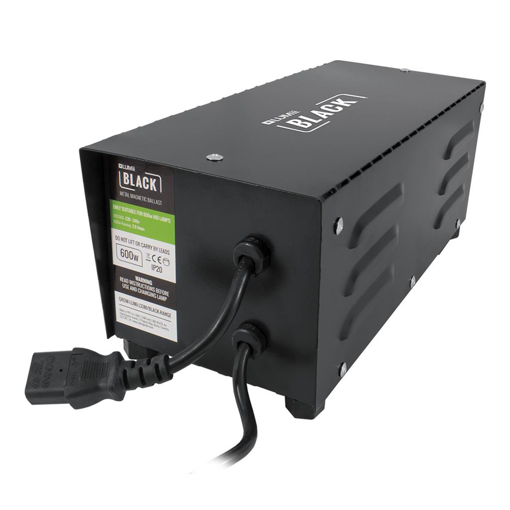 LUMii BLACK 600W HPS Metal Magnetic Ballast