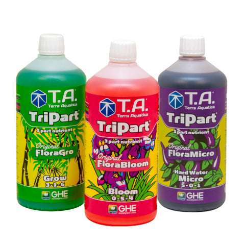 Terra Aquatica Tripart 1L Nutrient Kit (Hard Water)