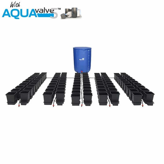 100Pot System AQUAValve5 with 15L Pots (with tank)