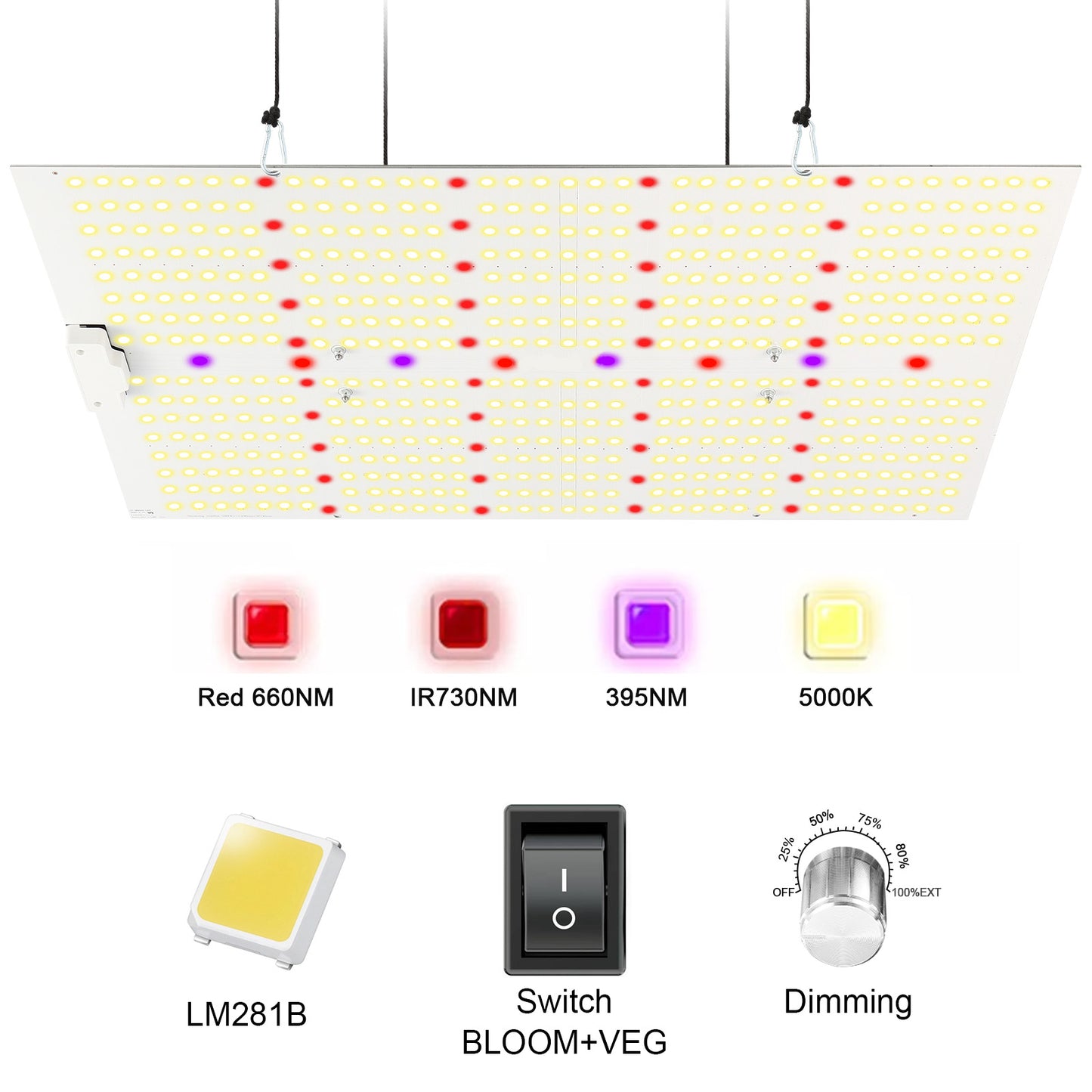 240W Samsung LM281 Quantum Board with UV + IR