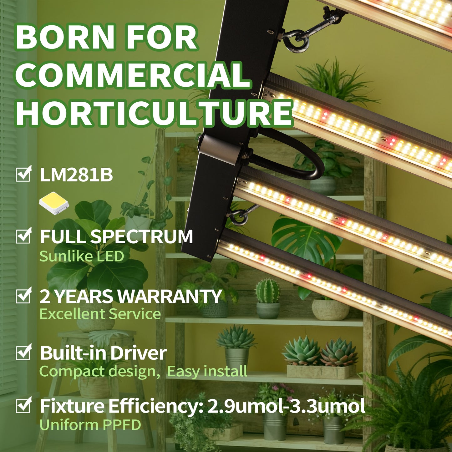 400W Samsung LM281B LED Grow Light