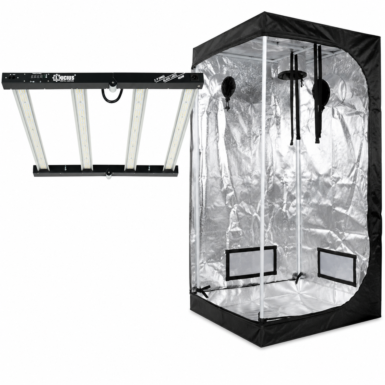 400W Grow Tent Kit (1mx1mx2m)