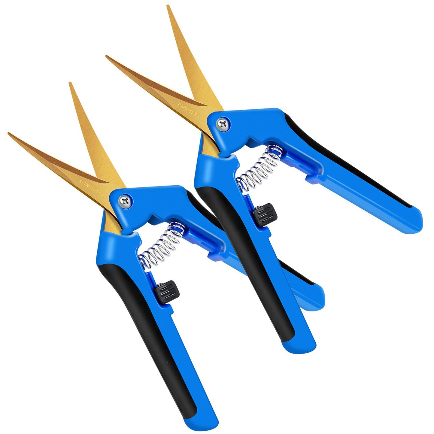 2-Pack Titanium Coated Curved Blade Precision Pruners