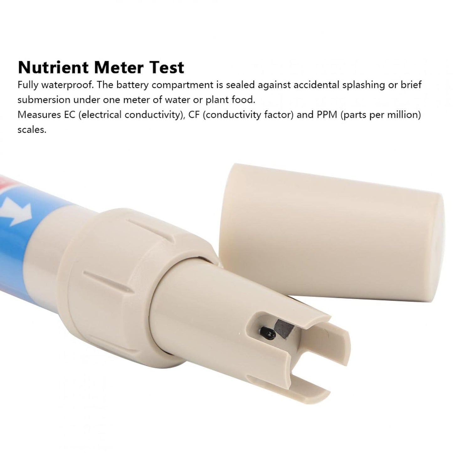 EC/PPM/CF Meter: Nutrient Tester for Hydroponics