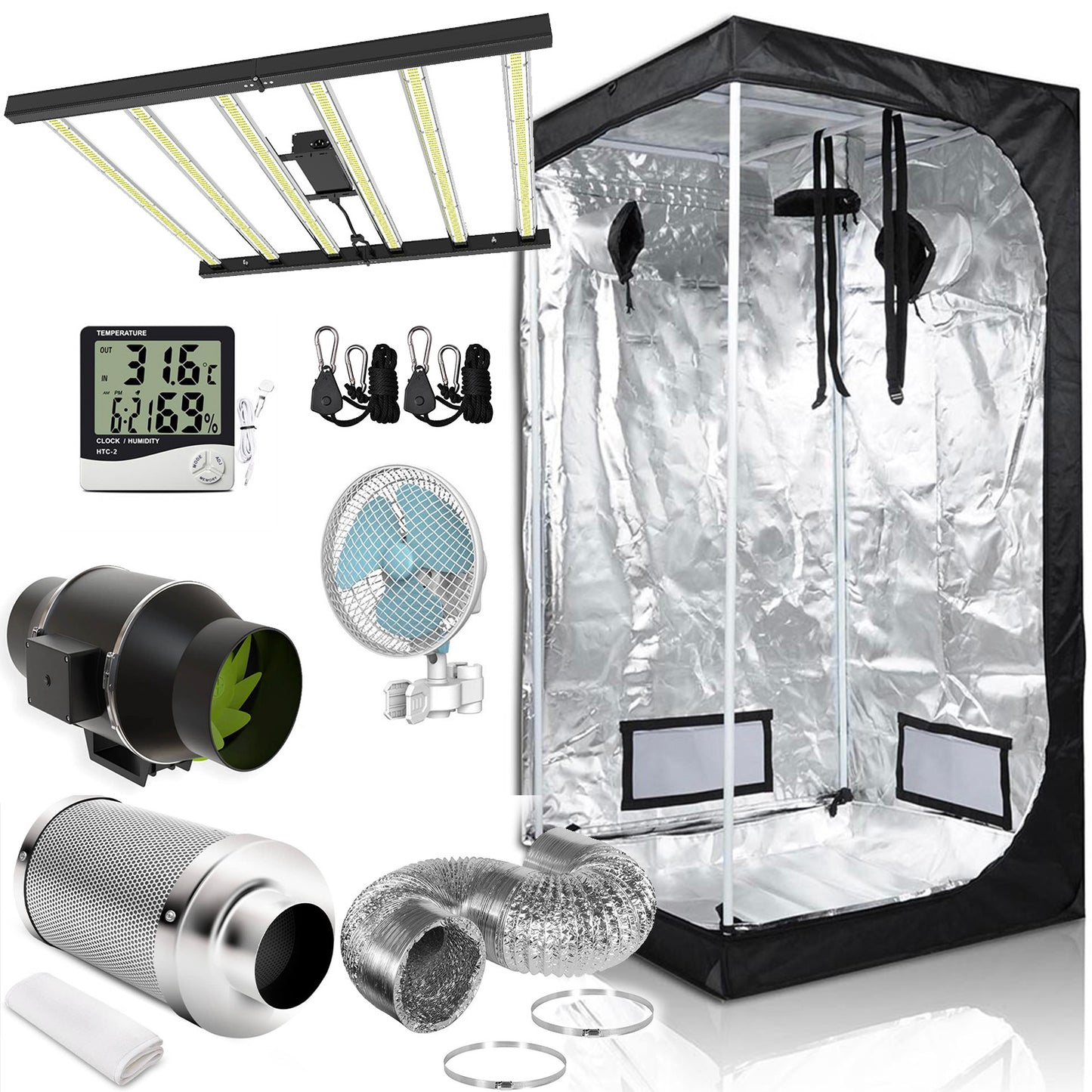 720W Samsung LED Kingpin Grow Tent Kit