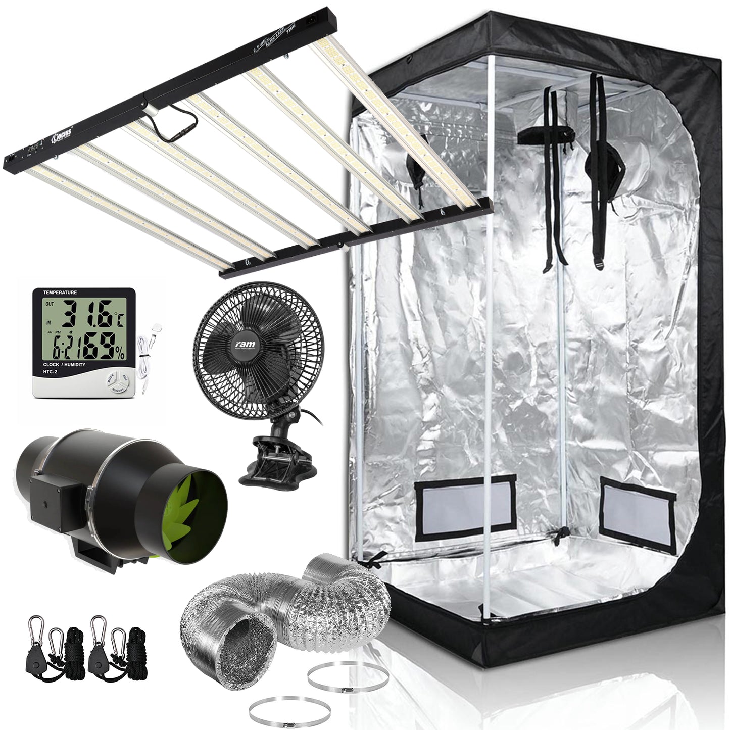 720W Samsung LED Kingpin Grow Tent Kit