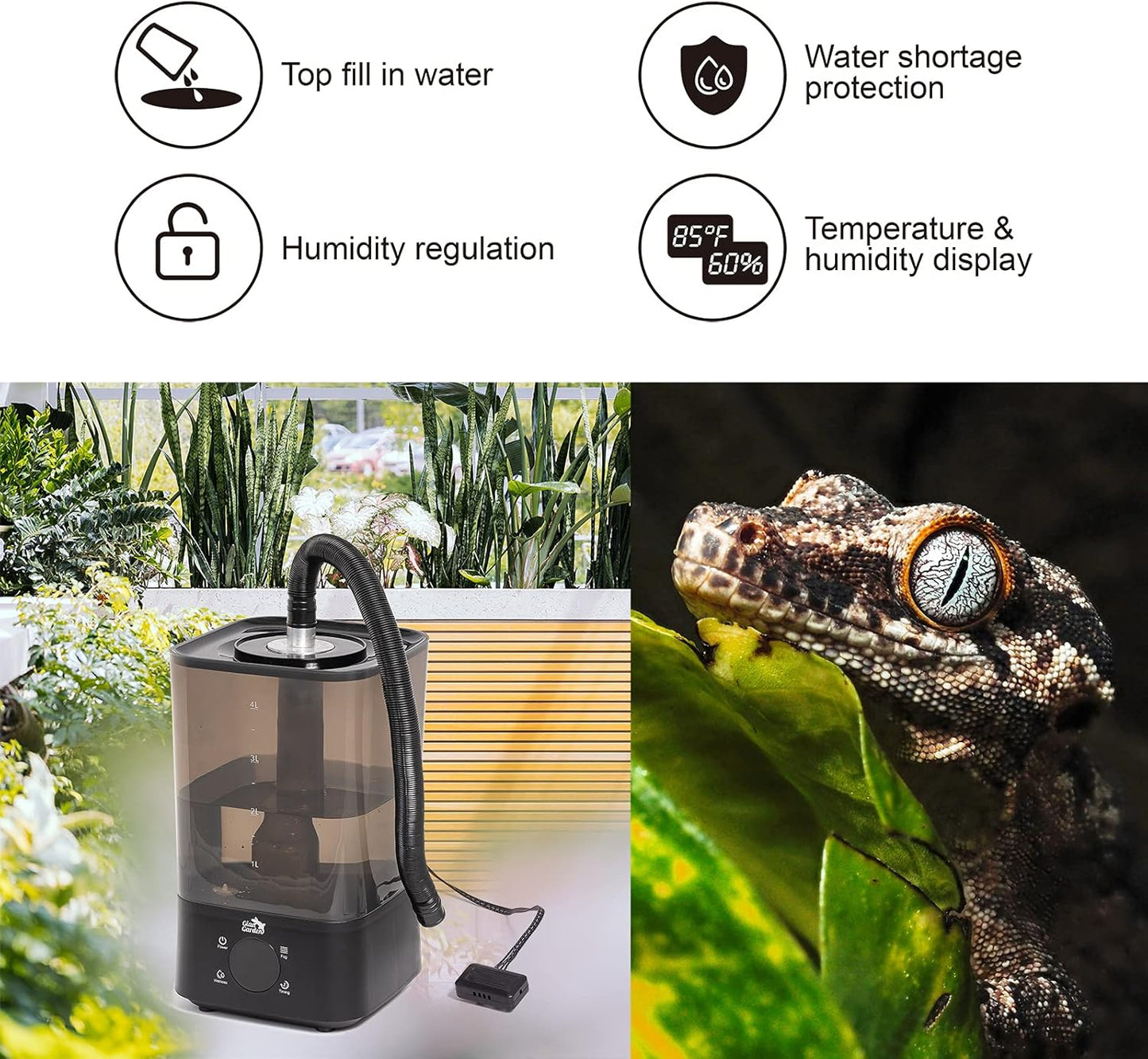 4.5L Smart Humidifier with Remote Control & Sensor