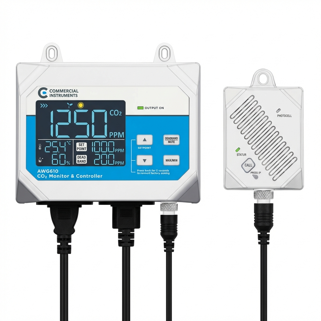Commercial Instruments CO2 Monitor & Controller