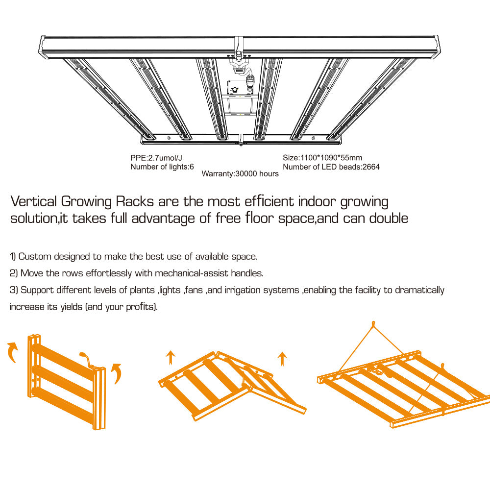 720W Samsung LM281B+ LED Grow Light