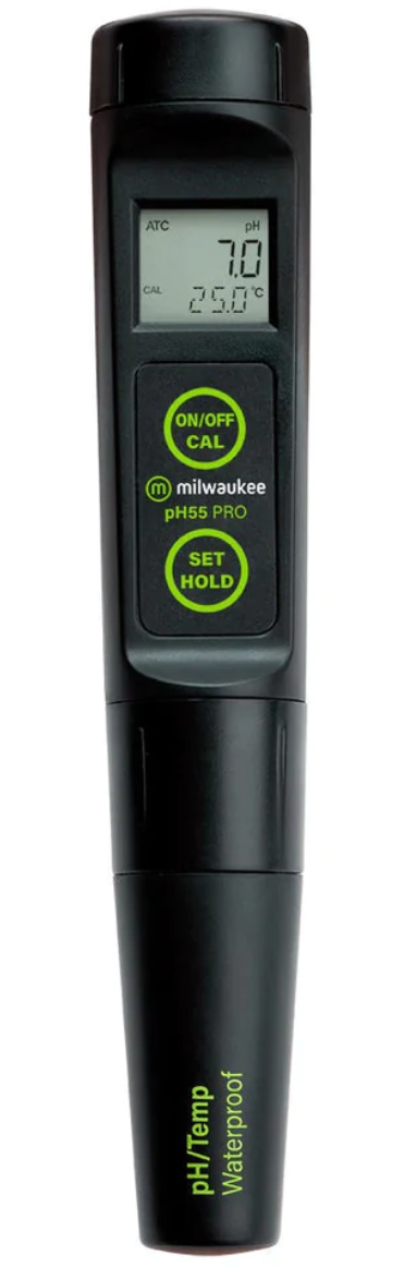 Waterproof pH/Temp Meter - Milwaukee (pH55)