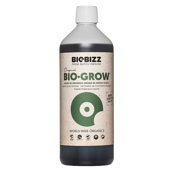 BioBizz Bio Grow product bottle on a white background