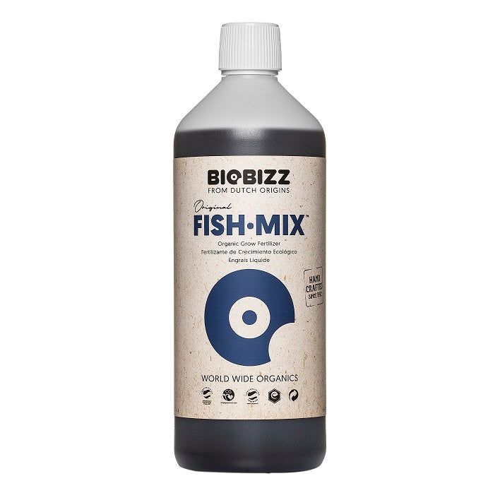 BioBizz Fish Mix product bottle on a white background