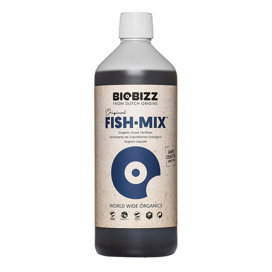 BioBizz Fish Mix product bottle on a white background
