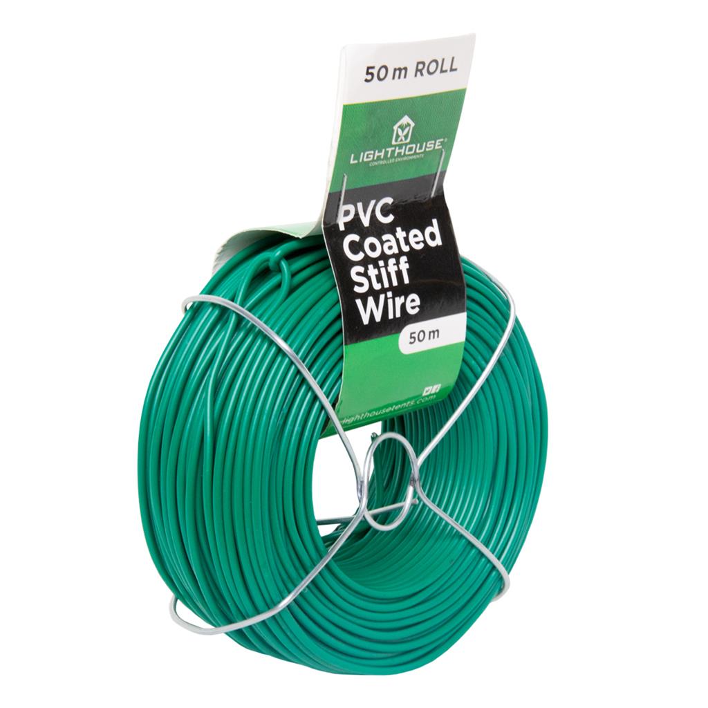 PVC Coated Stiff Wire - 50m