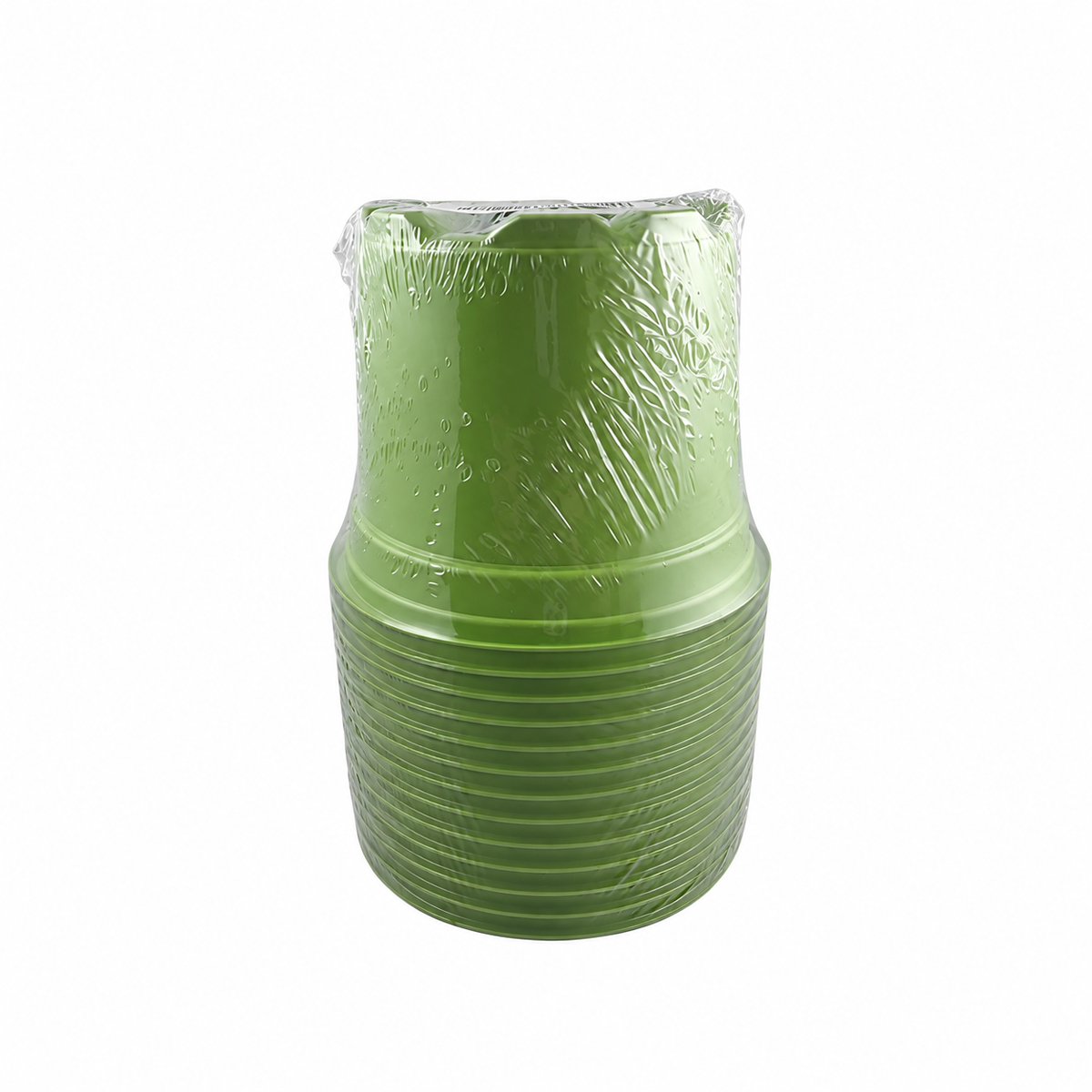 9cm lime round plastic nursery pots, pack of 15