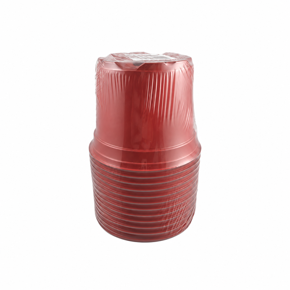 9cm red round plastic nursery pots, pack of 15
