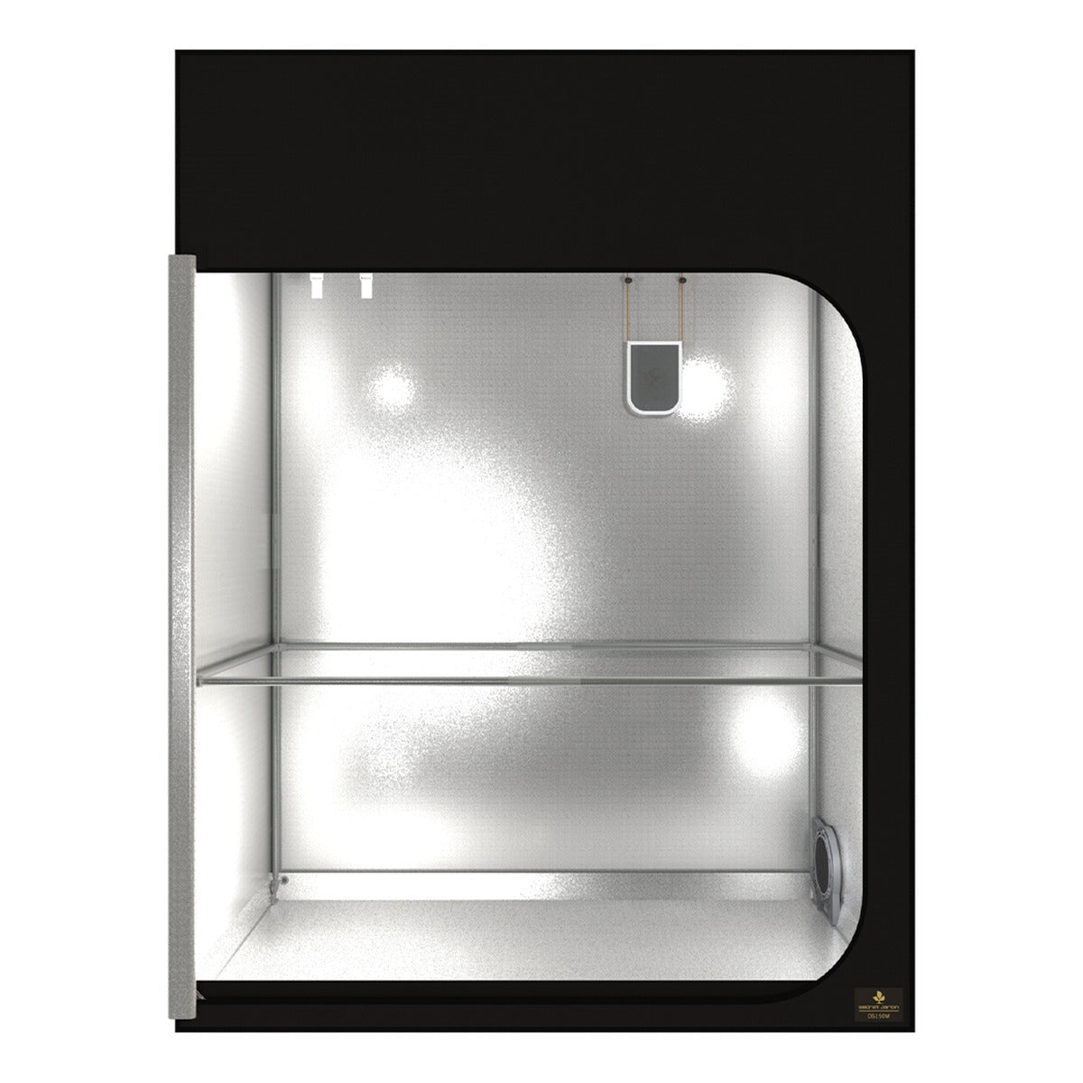 Secret Jardin Dark Street 150W grow tent 150 x 77 x 200 cm, front view with door open