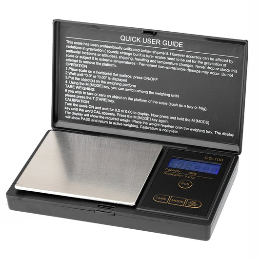 Superheroes Digital Pocket Scale | 0.01g Precision | 100g Capacity | Backlit Display