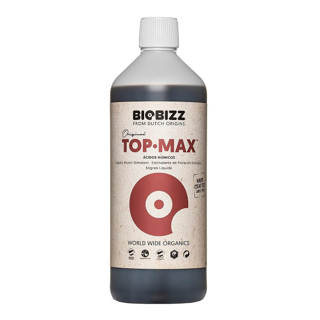 BioBizz Top Max product bottle on a white background